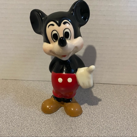 Disney Other - Vtg Walt Disney Productions Mickey Mouse Ceramic Figure Figurine Porcelain Japan